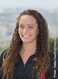 CSUEB freshman Madison Hauanio won three events at the season opener. (Photo: Kelley Cox, KLCFotos.com)